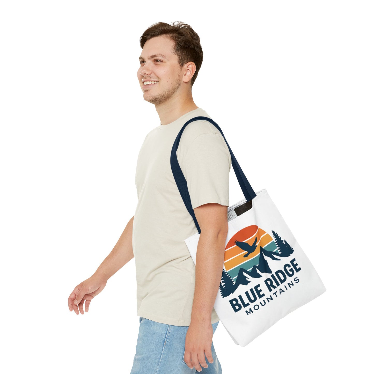 Blue Ridge Mountains Tote, Blue Ridge Parkway Bag, Appalachian Trail Tote, Smokey Mountains Gift, North Carolina Gift