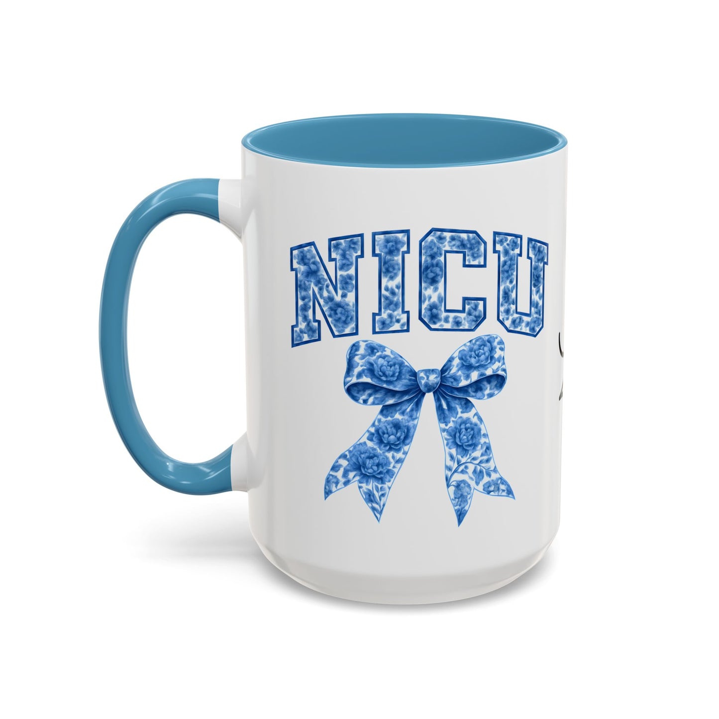NICU Nurse Chinoiserie Accent Coffee Mug, Nurse Retirement Mug, NICU Nurse Mug, New Job Gift, Mug For NICU Nurse