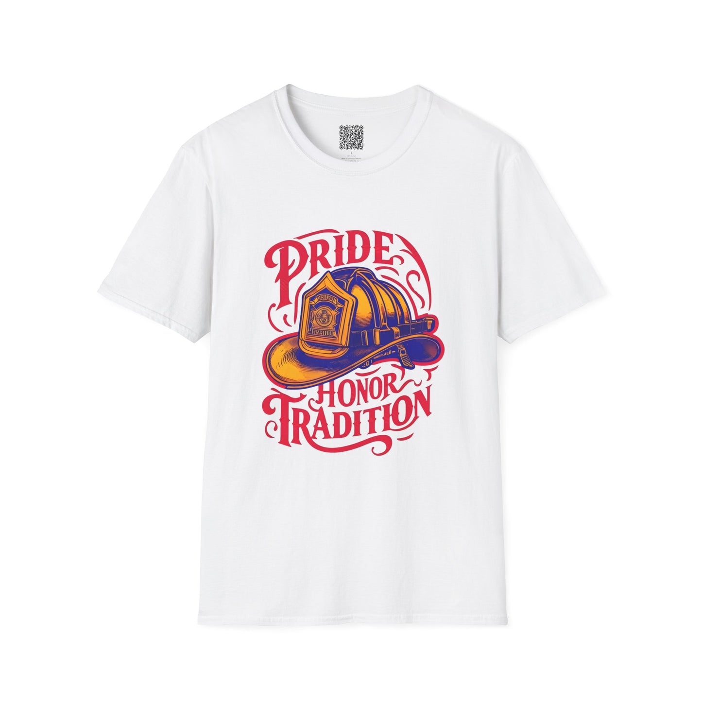 Firefighter Pride T-Shirt, Honor Tradition Tee, Unisex Softstyle Shirt, First Responder Gift, Fire Department Apparel