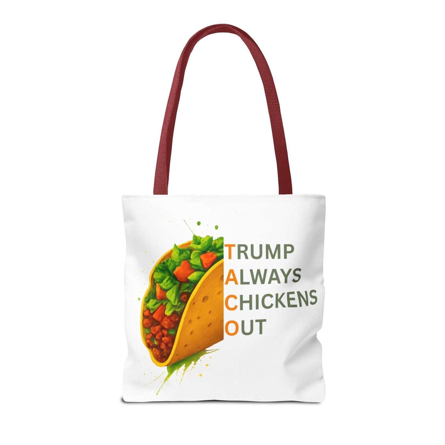 Trump Always Chickens Out TACO Tote, Subtle Anti Trump, Democrat Gift Tote, FDT Tote, Anti-MAGA, Political Tote