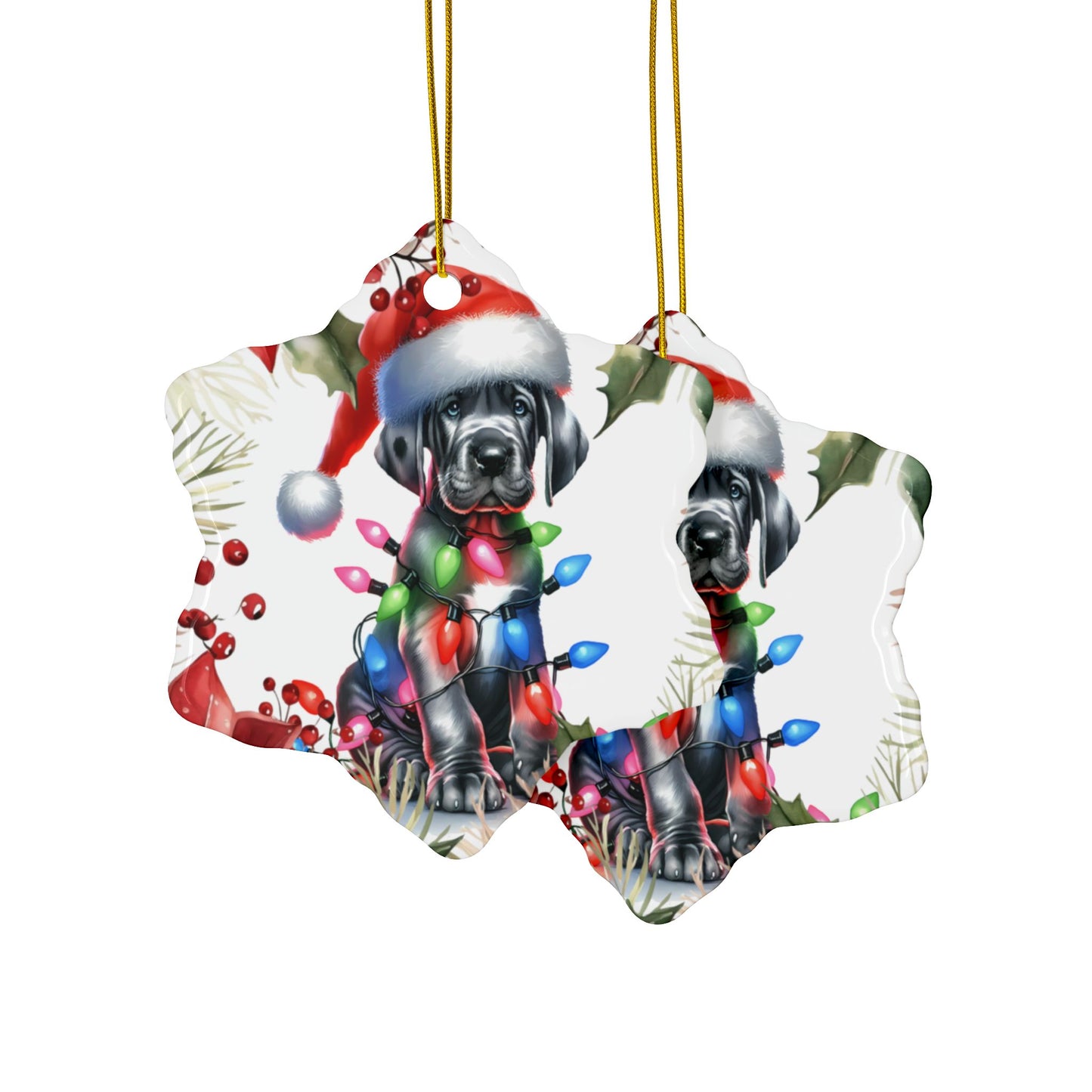 Great Dane Holiday Ornaments, Great Dane Ornament, Dog Mom Gift, Dog Dad, Dog Lover Gift, Christmas Gift, Dogs