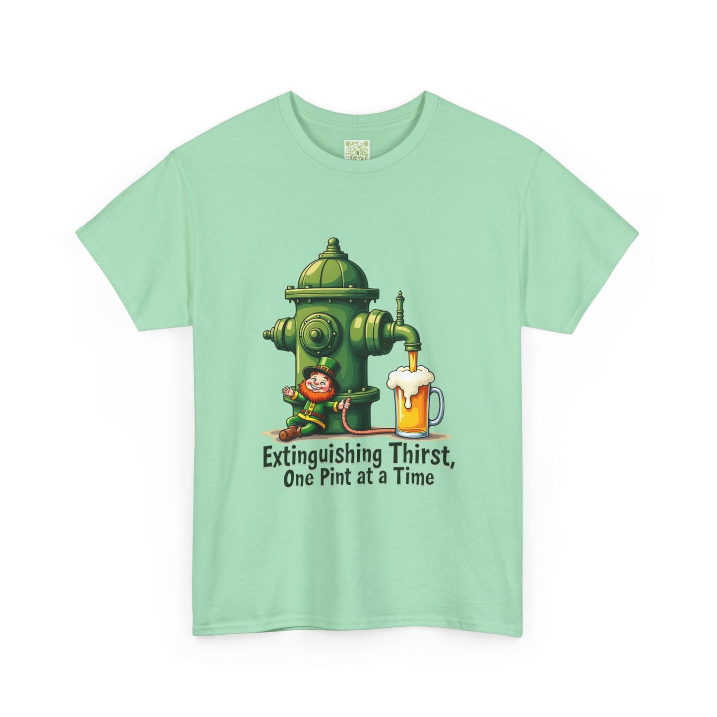 Funny Extinguishing Thirst Unisex Heavy Cotton Tee - Perfect for Pub Lovers, Beer Enthusiasts, Party Goers, Gift, Unisex