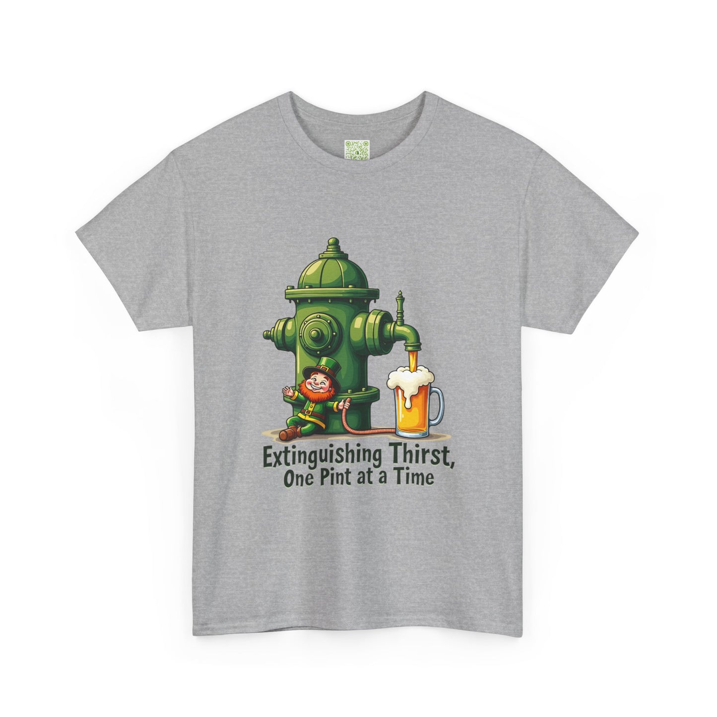 Funny Extinguishing Thirst Unisex Heavy Cotton Tee - Perfect for Pub Lovers, Beer Enthusiasts, Party Goers, Gift, Unisex