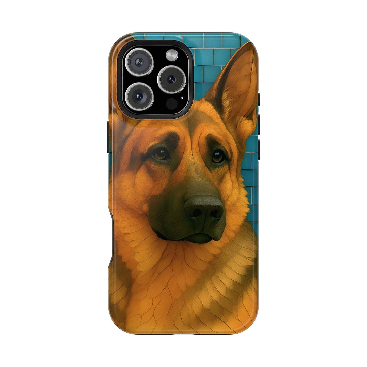 German Shepherd Mosaic Phone Case, German Shepherd Mom Gift, Dog Phone Case, Pet Gift, Dog Lover Present, iPhone Dog Case
