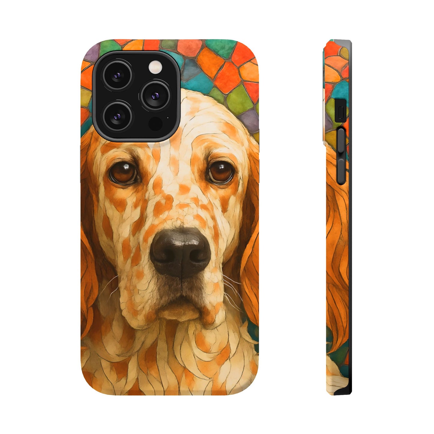 English Setter Mosaic Phone Case, Irish Setter, Dog Phone Case, iPhone Dog Case, Dog iPhone Case, Dog Lover Gift