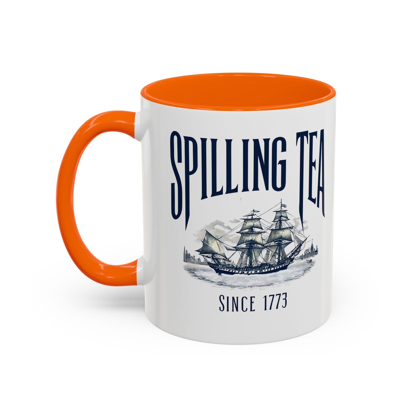 Spilling Tea Since 1773 Coffee Mug, Patriotic Coffee Mug, Funny Patriot Gift, American Freedom, Memorial Day