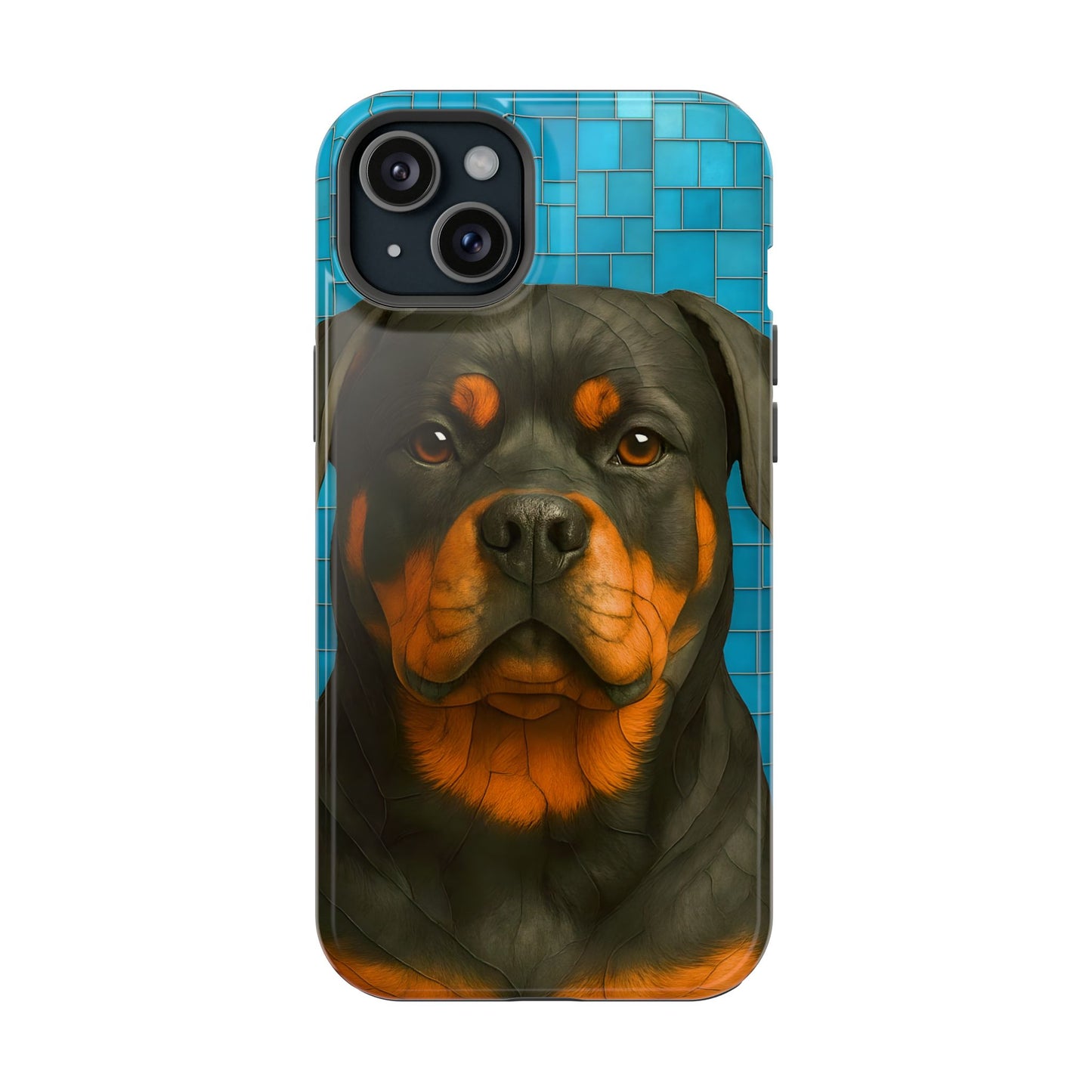 Rottweiler Mosaic Phone Case, Rottie Mama Phone Cover, Rottweiler Mama Gift, Dog Lover Gift, iPhone Dog Case