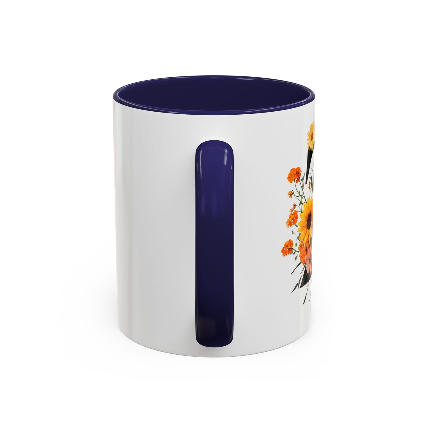 Personalized Floral Monogram - Letter Z - Elegant Accent Coffee Mug – Personalized Mothers Day Gift