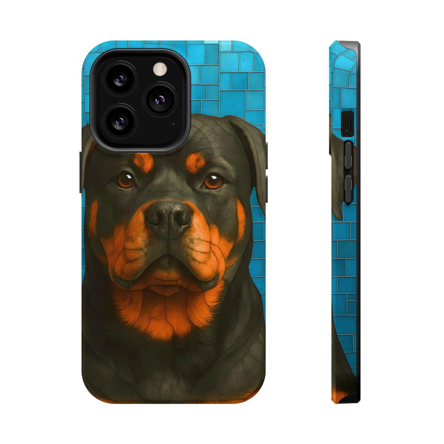 Rottweiler Mosaic Phone Case, Rottie Mama Phone Cover, Rottweiler Mama Gift, Dog Lover Gift, iPhone Dog Case