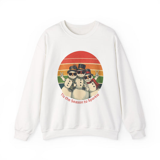 Festive Retro Snowman Sweatshirt, Snowman Apparel, Funny Snowman, Cute Snowman Shirt, Let It Snow, Snowman Lover Gift
