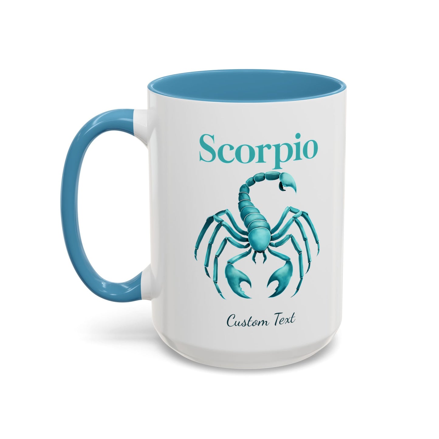 Personalized Scorpio Zodiac Accent Coffee Mug, Astrology Mug, Zodiac Sign Gift, Custom Scorpio Birthday Gift