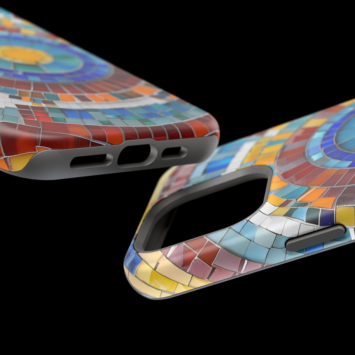Vibrant Mosaic  iPhone Case - Colorful iPhone Cover, Unique Phone Accessory, MegSafe iPhone cover