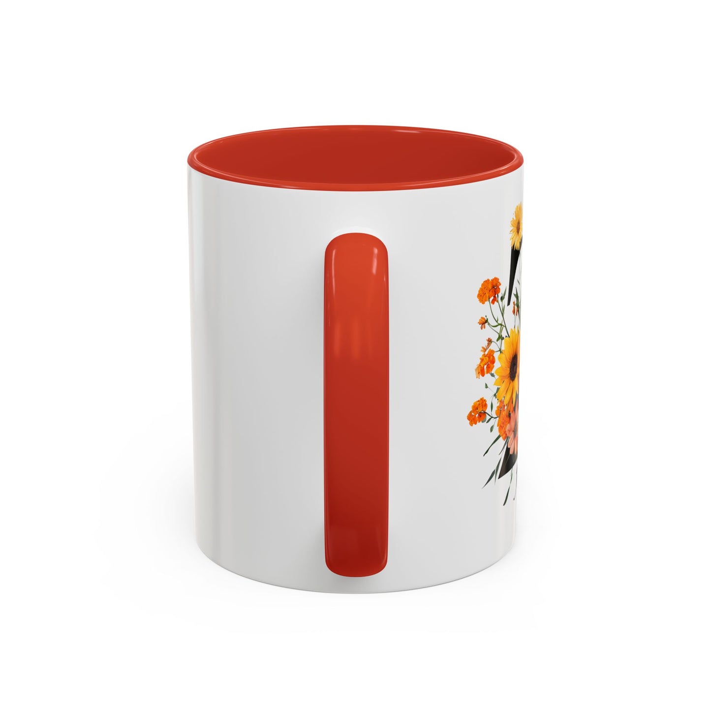 Personalized Floral Monogram - Letter Z - Elegant Accent Coffee Mug – Personalized Mothers Day Gift