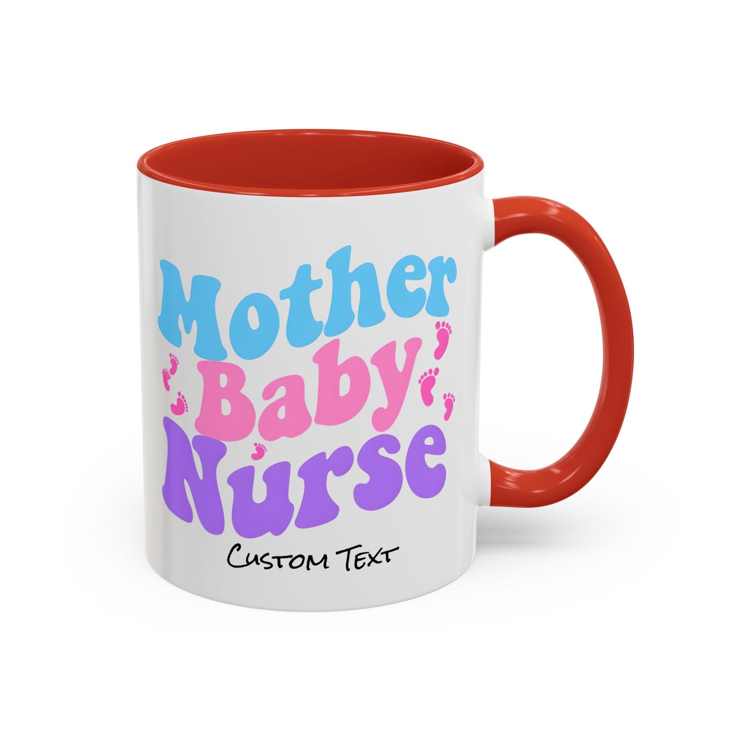 Retro Mother Baby Nurse Coffee Mug, Nurse Practitioner Gift, Labor and Delivery Nurse, Postpartum Gift, Nursery Nurse Cup