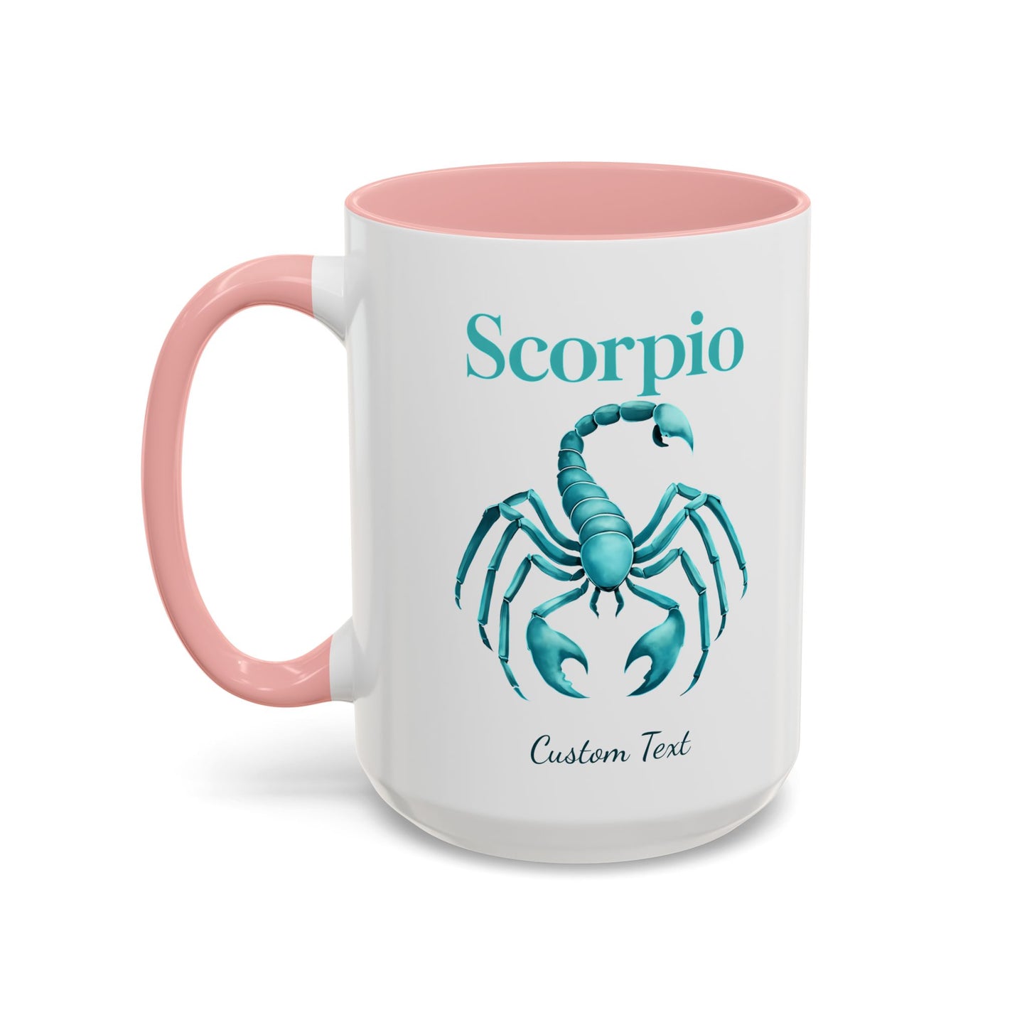 Personalized Scorpio Zodiac Accent Coffee Mug, Astrology Mug, Zodiac Sign Gift, Custom Scorpio Birthday Gift