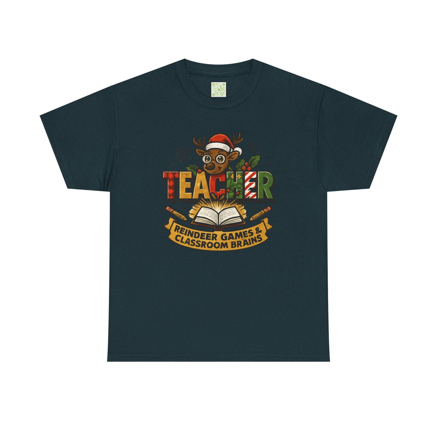 Christmas Teacher Reindeer Tee, Best Teacher Ever, Teacher Holiday Gift, First Year Teacher, Santas Favorite