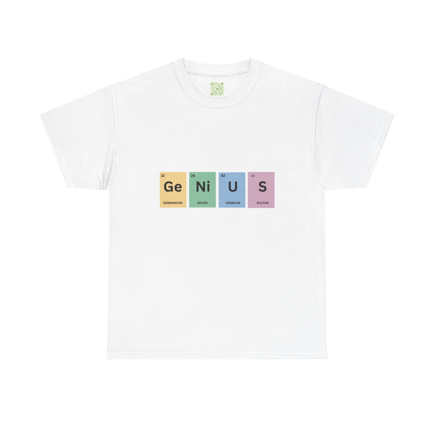 Genius Periodic Table Tee, Chemistry T-shirt, Periodic Table Shirt, Science Lover, Nerdy T-shirt, Funny Science Shirt
