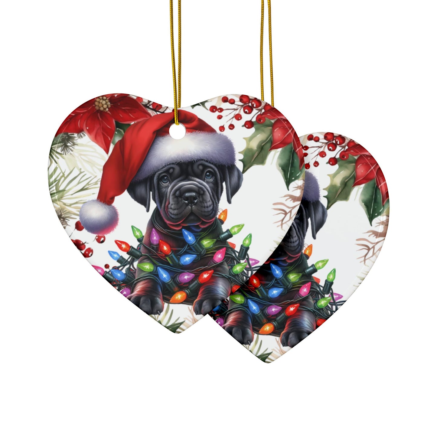 Cane Corso Puppy Holiday Ornaments, Cane Corso Gift, Cane Corso Breed Decor, Dog Lover Christmas, Puppy Christmas Tree