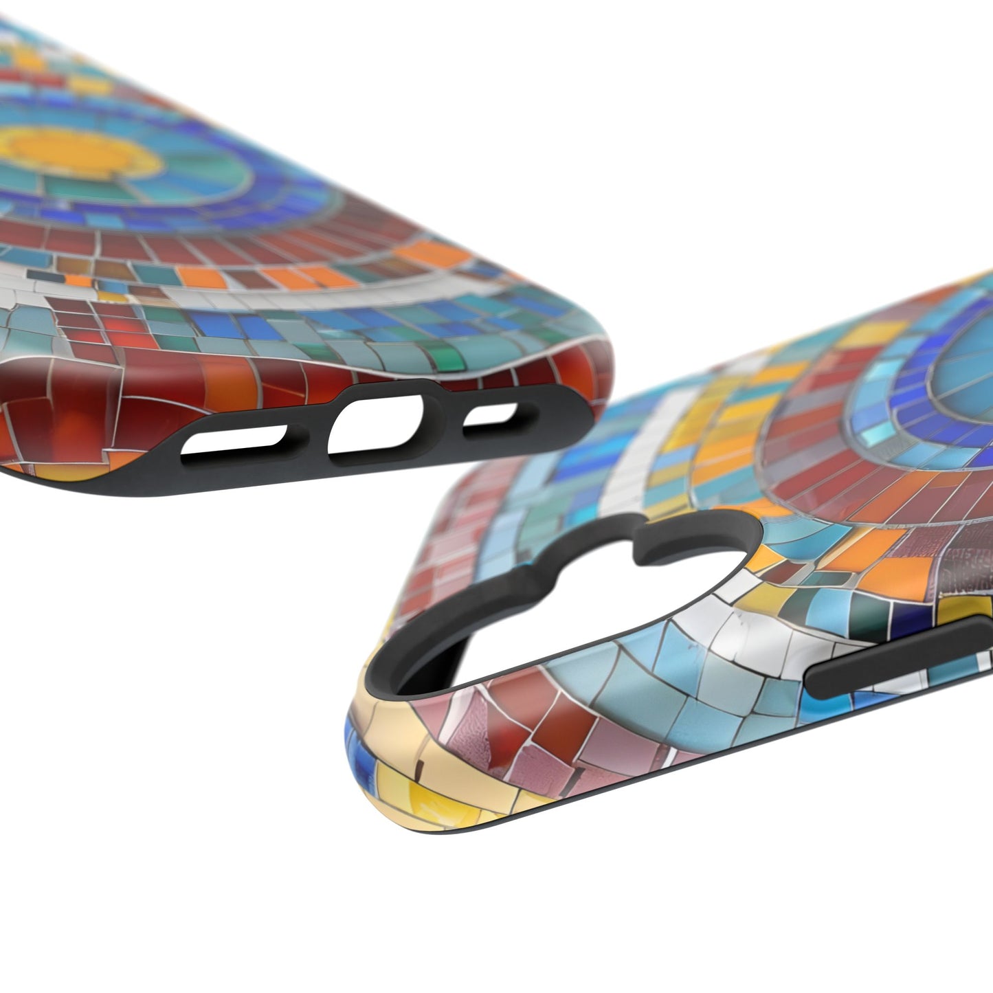 Vibrant Mosaic  iPhone Case - Colorful iPhone Cover, Unique Phone Accessory, MegSafe iPhone cover