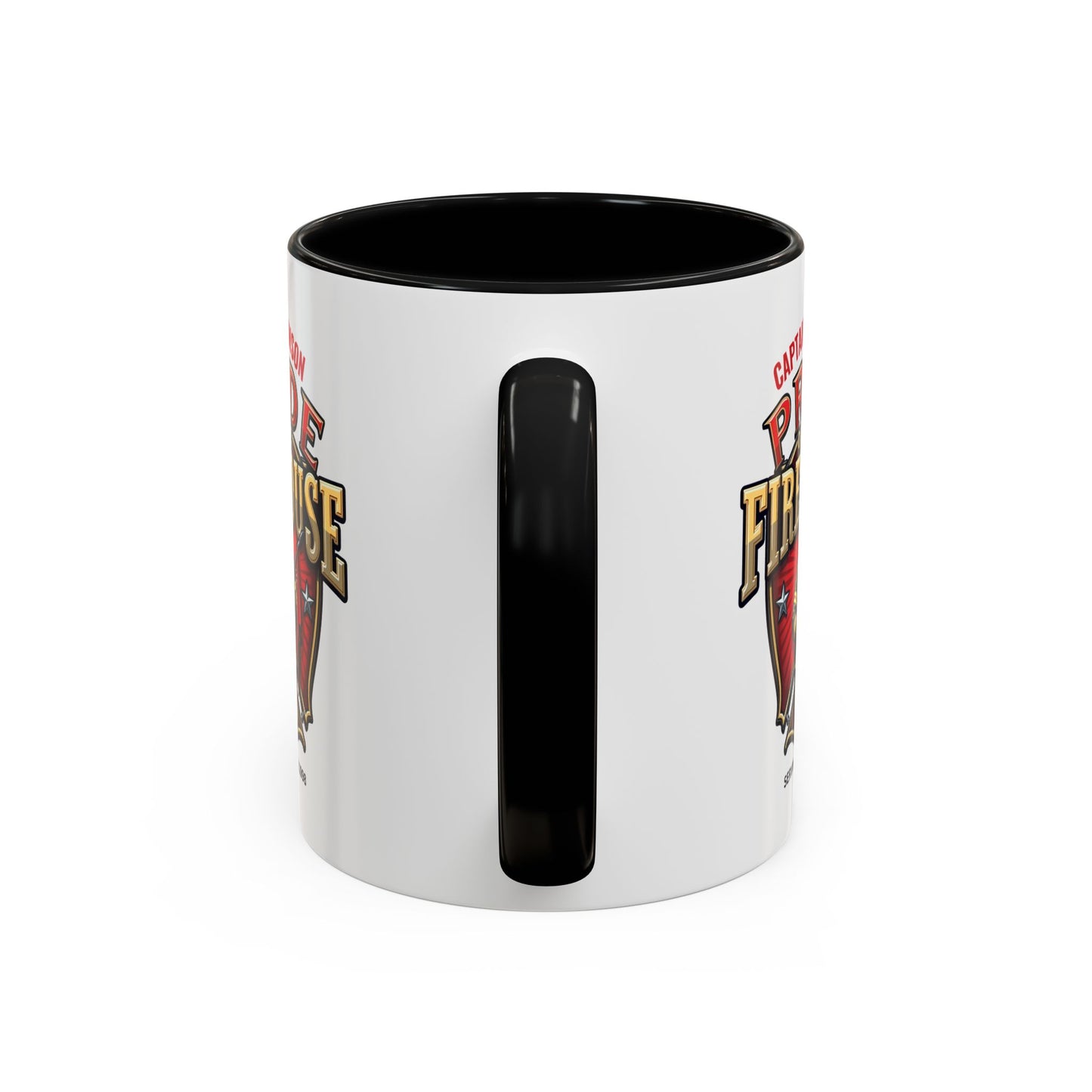 Personalized Pride of the Firehouse Shield Mug, Fire Department, Fire Fighter Gift, Firefighter Mug, Firefighter Dad Gift