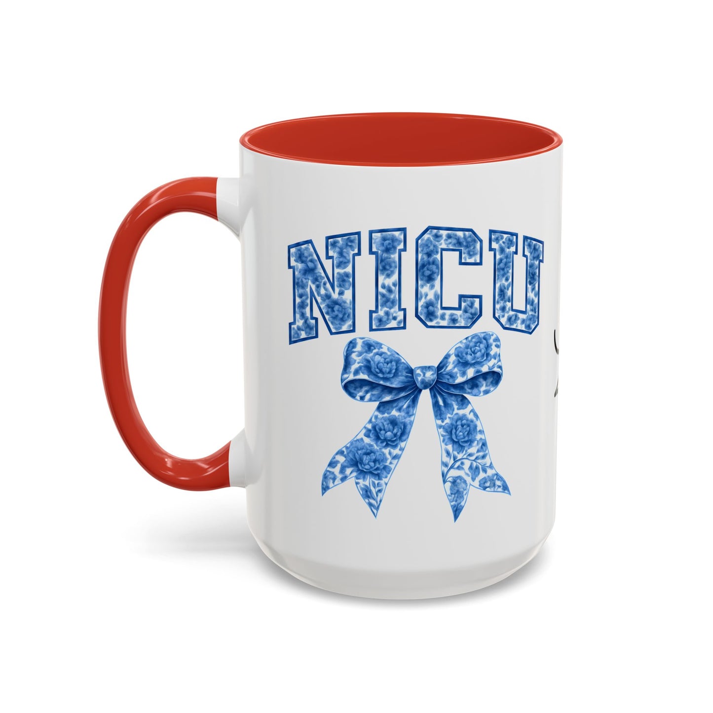 NICU Nurse Chinoiserie Accent Coffee Mug, Nurse Retirement Mug, NICU Nurse Mug, New Job Gift, Mug For NICU Nurse