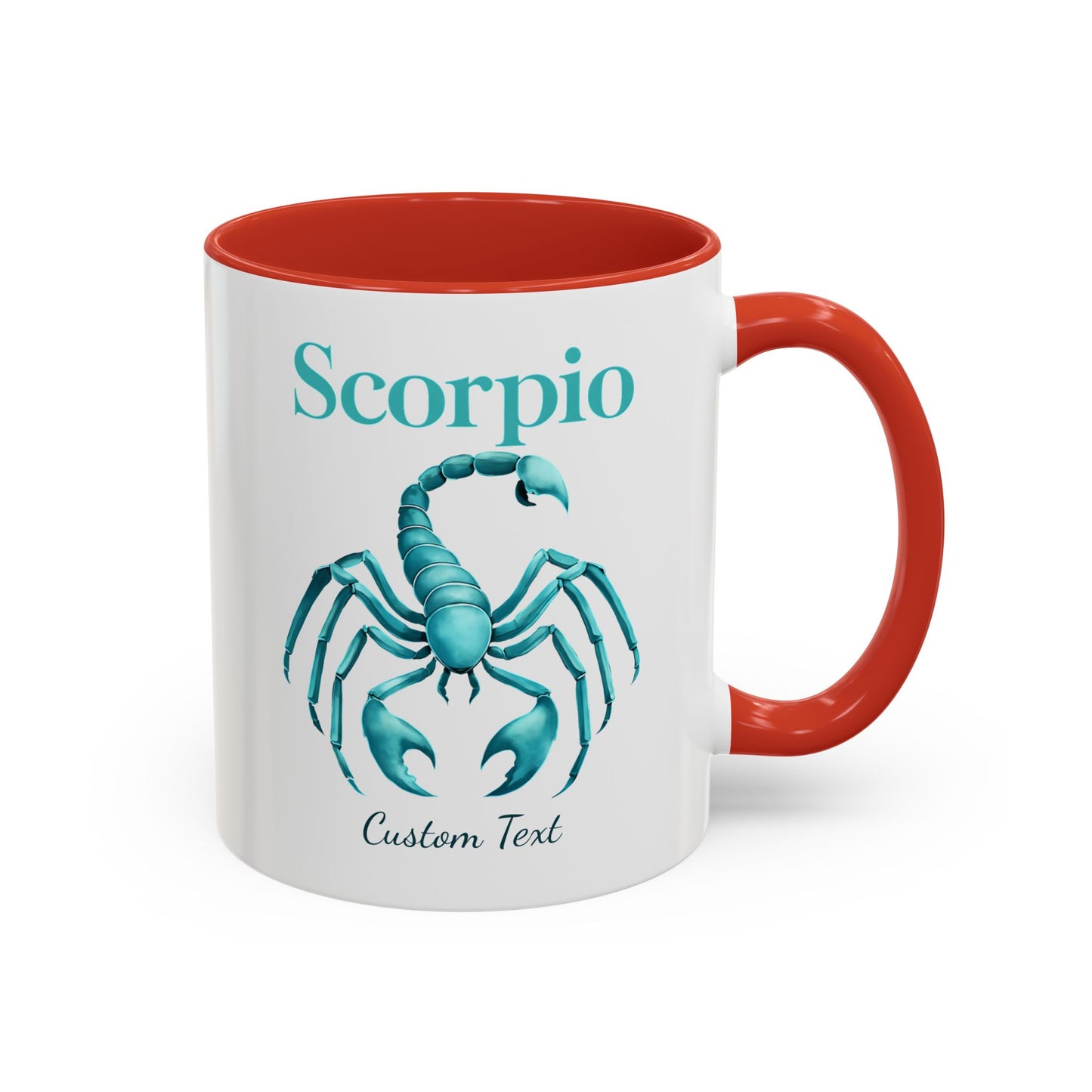 Personalized Scorpio Zodiac Accent Coffee Mug, Astrology Mug, Zodiac Sign Gift, Custom Scorpio Birthday Gift