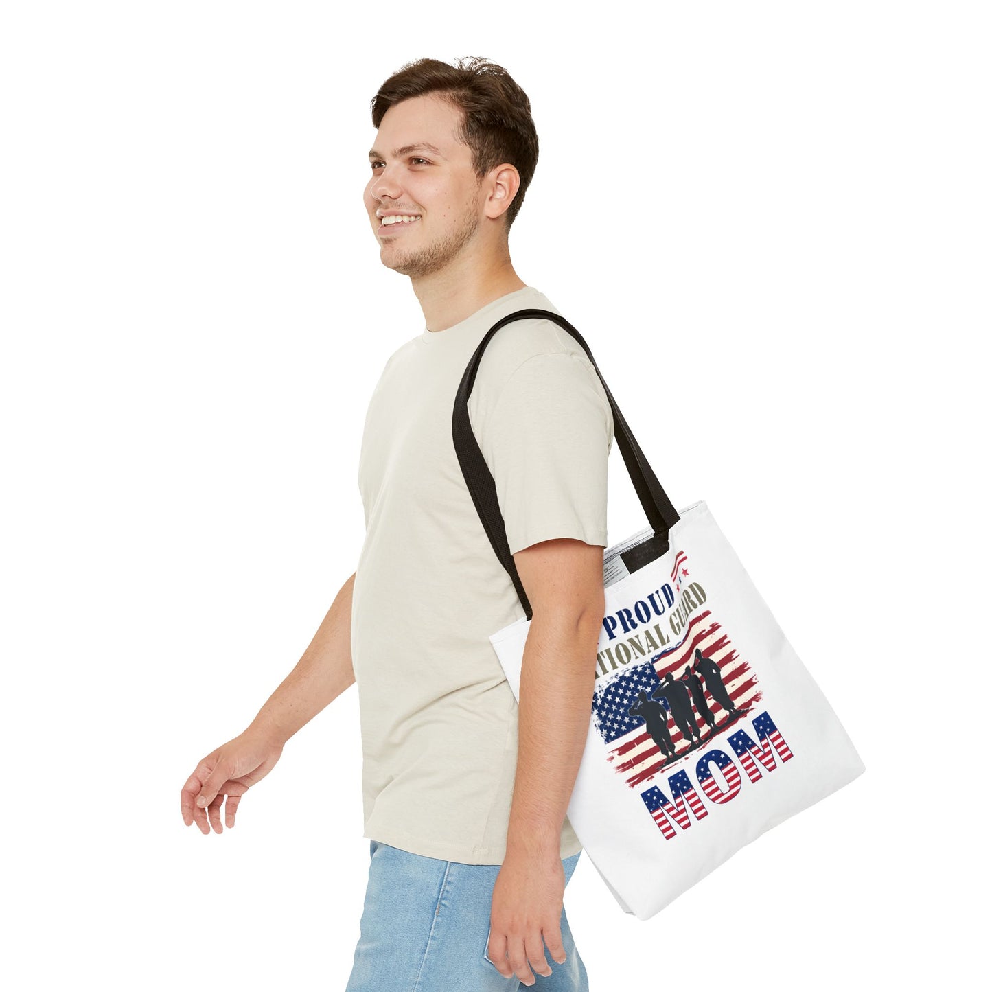 Proud National Guard Mom Tote Bag, Proud Army Mom, Marine Mom, Army Wife, Military Mom, Military Tote Bag, USA
