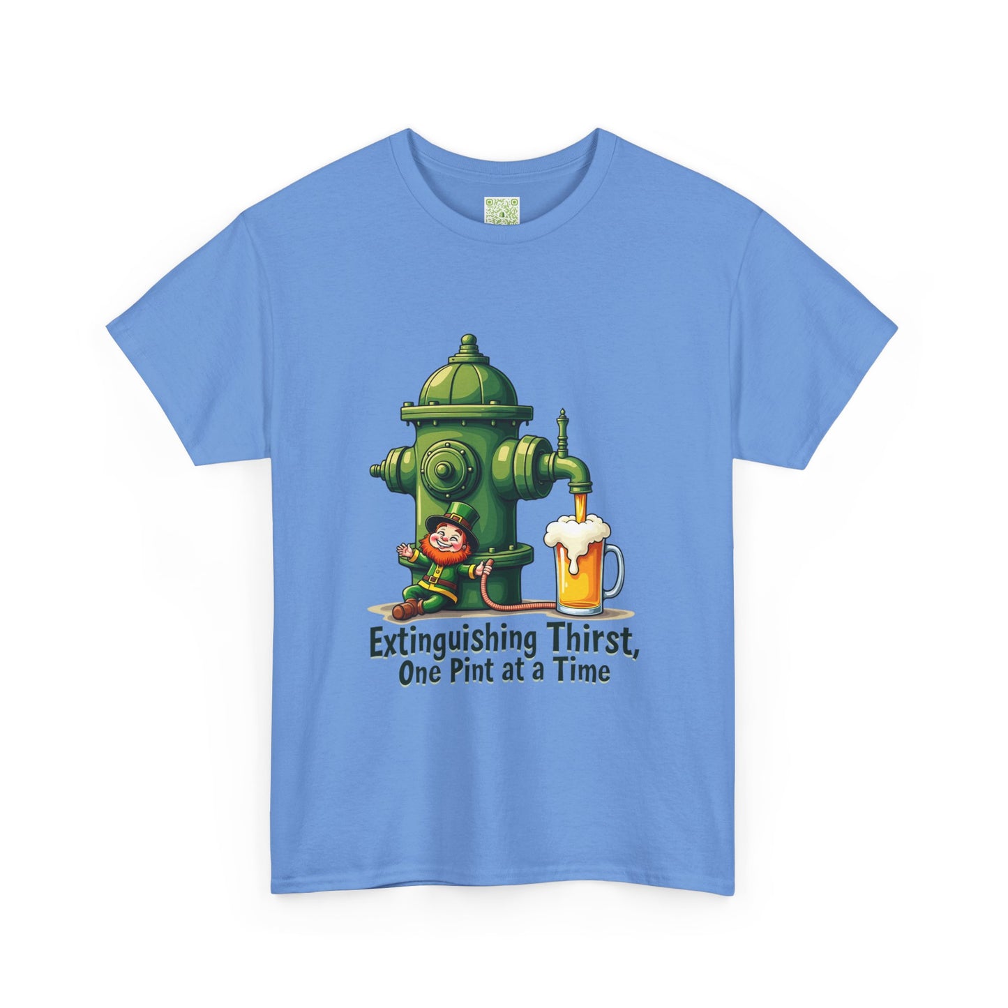 Funny Extinguishing Thirst Unisex Heavy Cotton Tee - Perfect for Pub Lovers, Beer Enthusiasts, Party Goers, Gift, Unisex