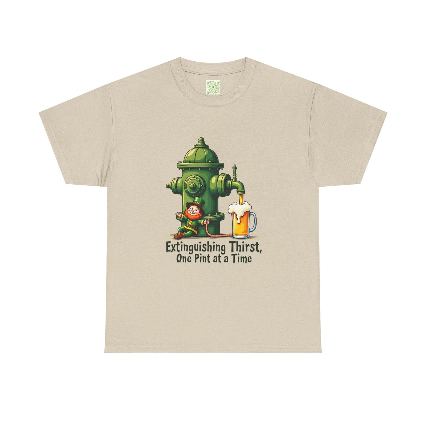 Funny Extinguishing Thirst Unisex Heavy Cotton Tee - Perfect for Pub Lovers, Beer Enthusiasts, Party Goers, Gift, Unisex