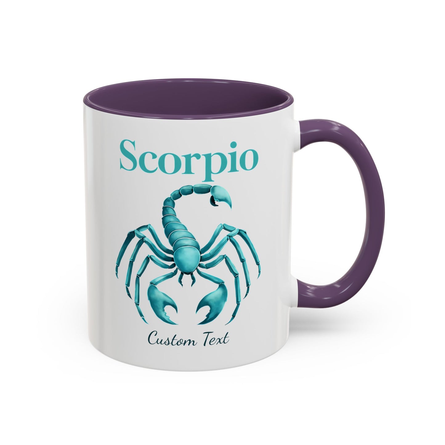 Personalized Scorpio Zodiac Accent Coffee Mug, Astrology Mug, Zodiac Sign Gift, Custom Scorpio Birthday Gift