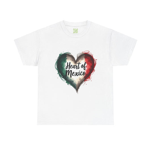 Viva la Vida Heart of Mexico Tee, Unisex Cotton Tee, Celebrate Mexican Heritage, Cinco de Mayo, Gift for Culture Lovers, Mexican Pride Tee