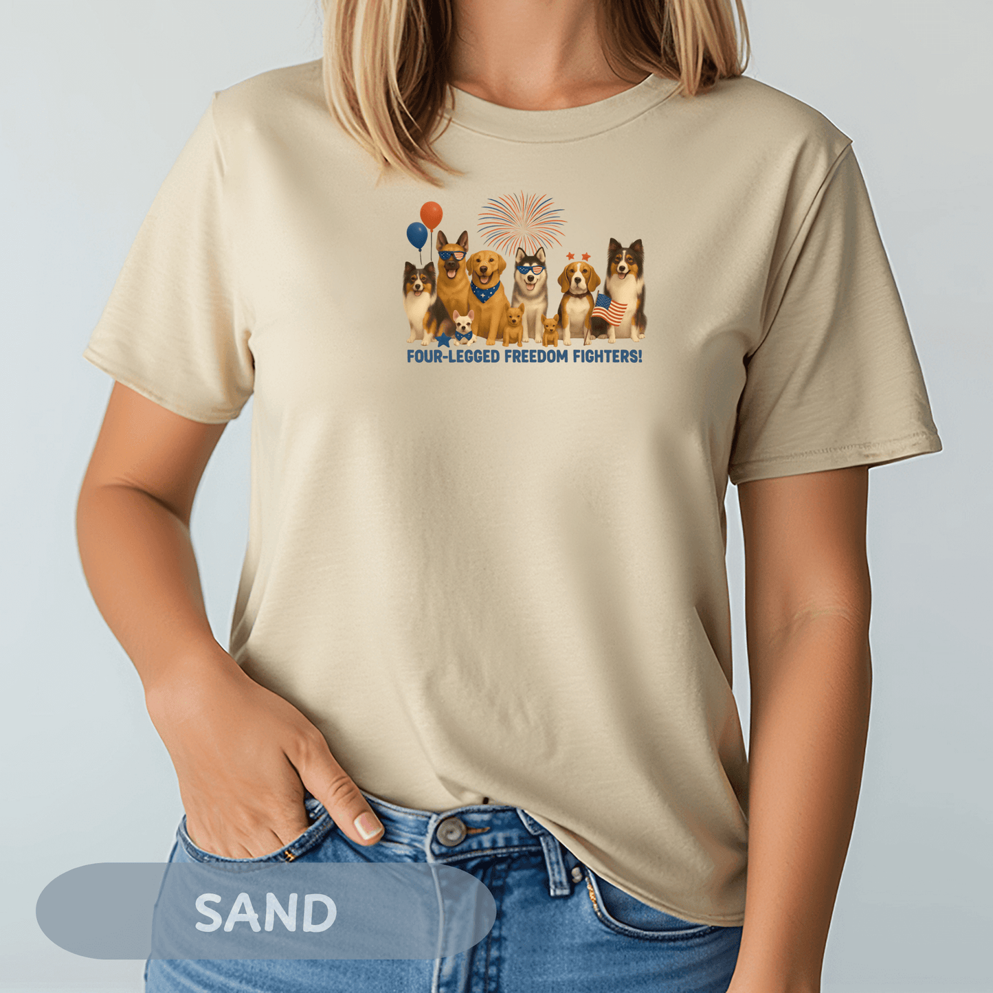 Patriotic Dog Lover Tee, USA Dogs Shirt, Fourth of July Shirt, Dog Shirt, America T-Shirt, Dog Lover, Patriotic Dog Shirt