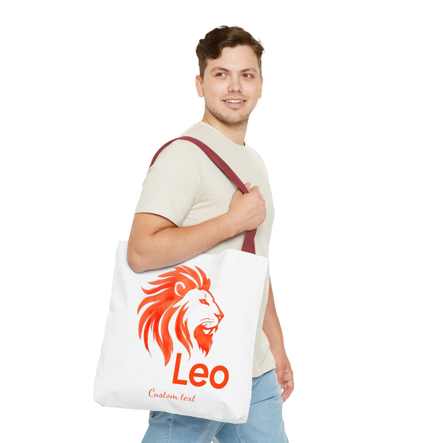 Leo Zodiac Personalized Tote Bag, Artistic Tote Bag, Astrology Lover, Trendy Tote Bag, Weekender, Aesthetic Tote