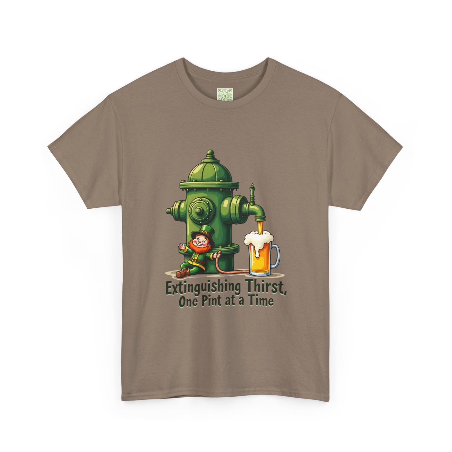 Funny Extinguishing Thirst Unisex Heavy Cotton Tee - Perfect for Pub Lovers, Beer Enthusiasts, Party Goers, Gift, Unisex