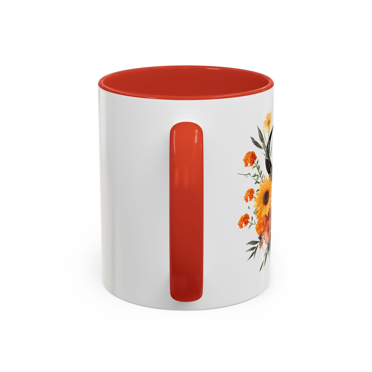 Personalized Floral Monogram - Letter S - Elegant Accent Coffee Mug – Personalized Mothers Day Gift