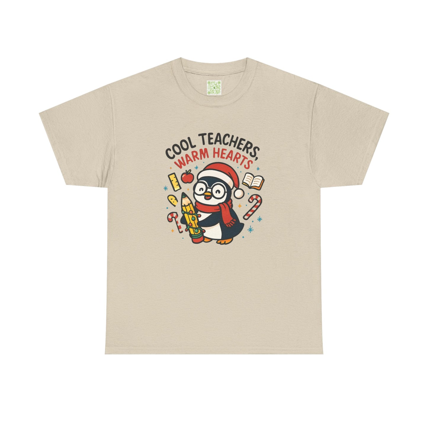 Cool Teachers Warm Hearts Tee, Penguin Lover Shirt, Christmas Penguin, Teacher Holiday Gift, 2nd Grade Teacher
