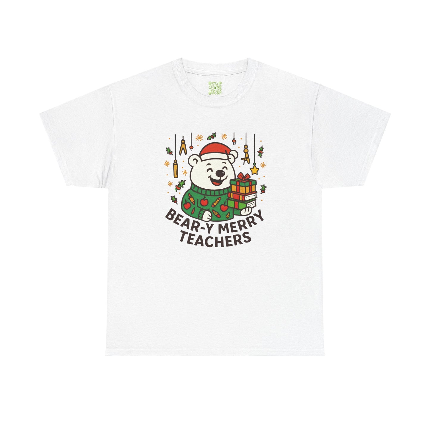 Bear-y Merry Teachers Tee, Best Teacher Ever, Teacher Holiday Gift, Teacher Xmas Gift, Santa's Favorite, Custom Teacher Gift
