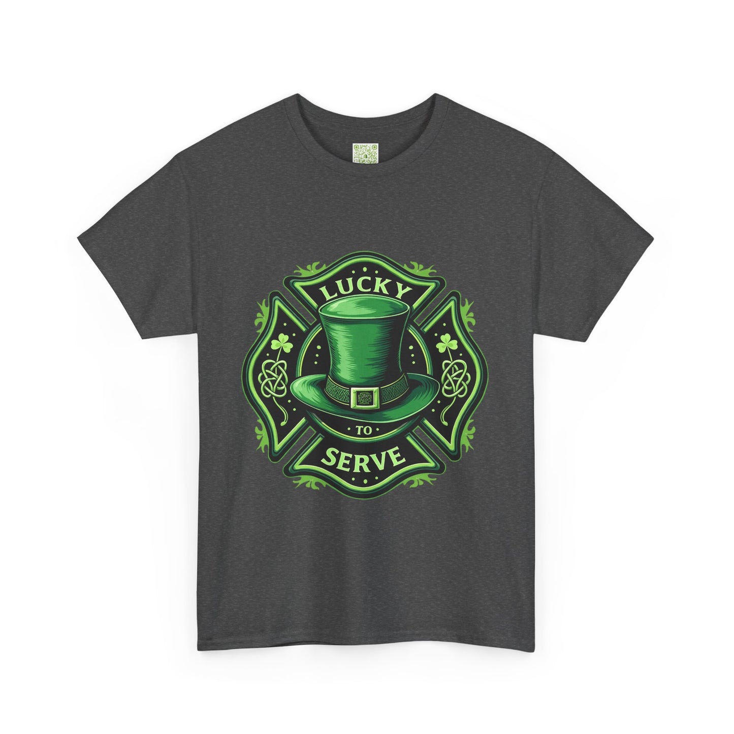 Firefighting Lucky to Serve Tee, Firefighter Gift, Shamrock Tee, St Patrick's Firefighter Day Tee, Fireman Shirt, Firemen Gift
