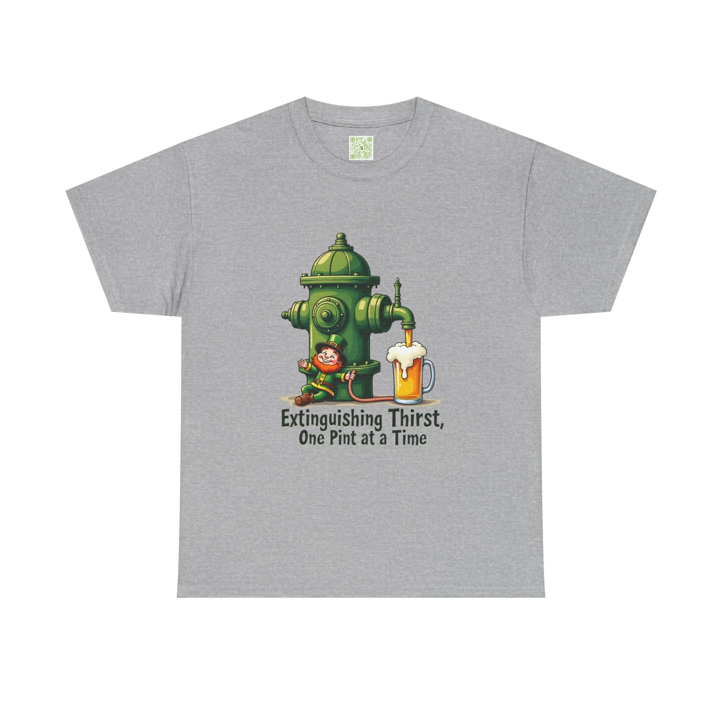 Funny Extinguishing Thirst Unisex Heavy Cotton Tee - Perfect for Pub Lovers, Beer Enthusiasts, Party Goers, Gift, Unisex