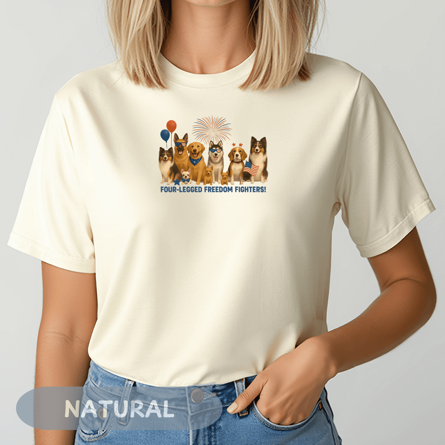 Patriotic Dog Lover Tee, USA Dogs Shirt, Fourth of July Shirt, Dog Shirt, America T-Shirt, Dog Lover, Patriotic Dog Shirt