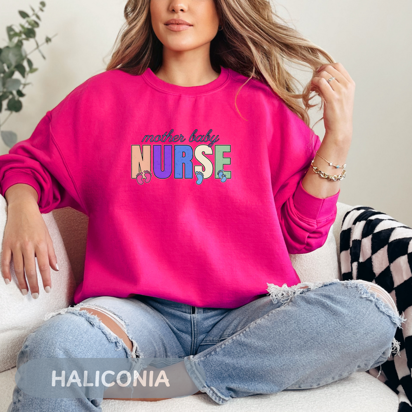 Postpartum Nurse Sweatshirt, Mother Baby Unit RN Top, MBU Crew Neck, Maternal Unit Sweater, Maternity Nurse Gift