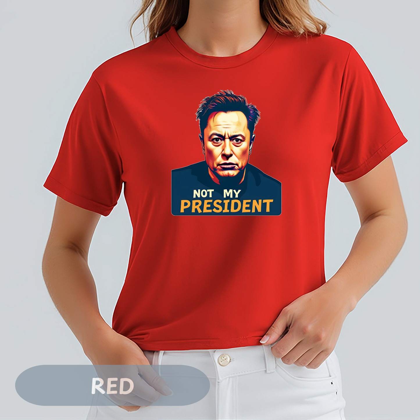 Elon Musk Not My President Tee, Political Statement Tee, Funny Graphic Shirt, Anti Trump Shirt, Resist Tee, Unisex Casual Wear, Resistance Shirt, Protest Gift