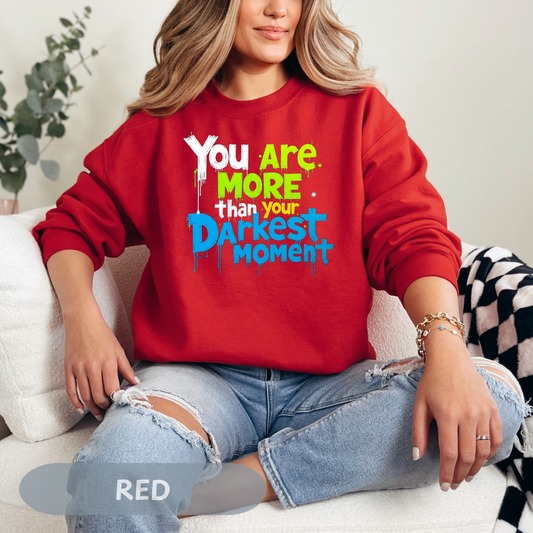 Enneagram 4 Crewneck Sweatshirt, You Are More Than Your Darkest Moment, Personality Type 4, Self Growth, Individualist