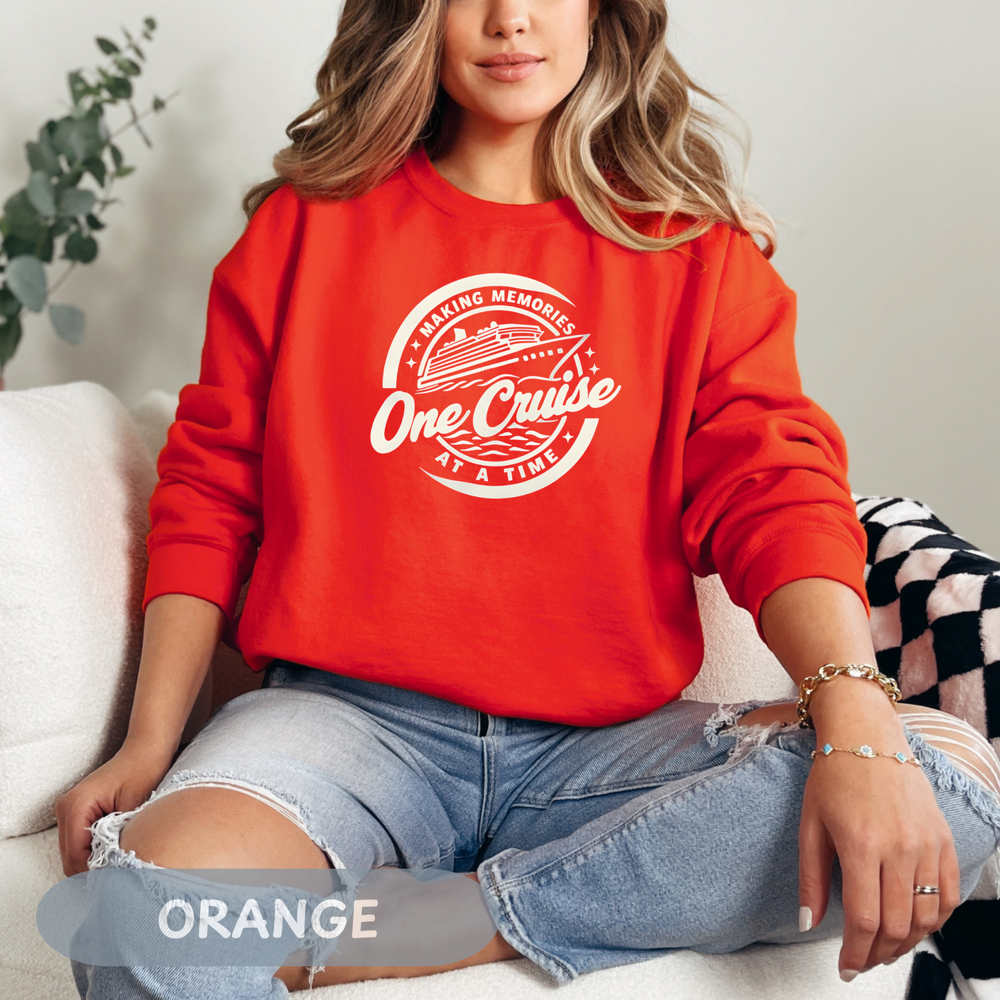 Memories One Cruise at a Time Sweatshirt, Family Vacation Shirt, Family Cruise 2025, Cruise Crew Tee, Summer Vacation