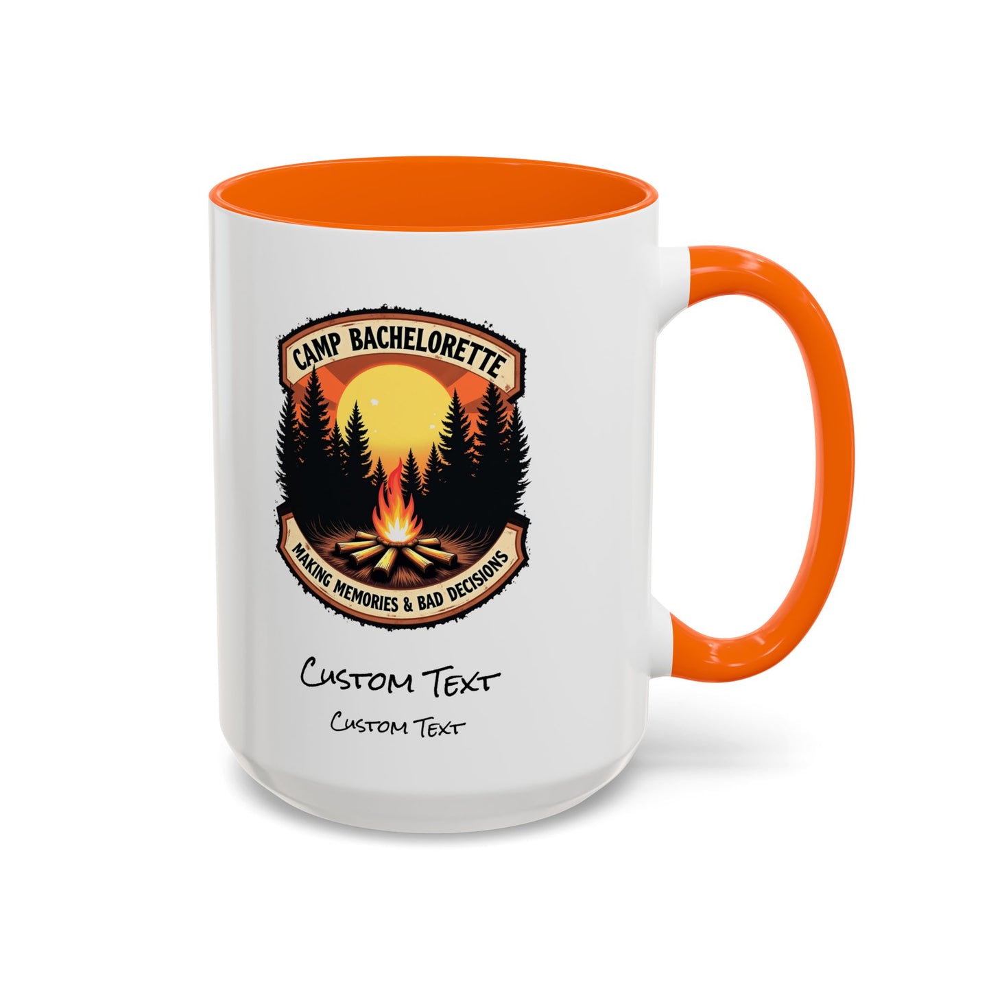 Personalized Camp Bachelorette Coffee Mug, Camp Bride Mug, Camp Bach Mug, Bride Tribe, Hen Party Favors, Custom Text