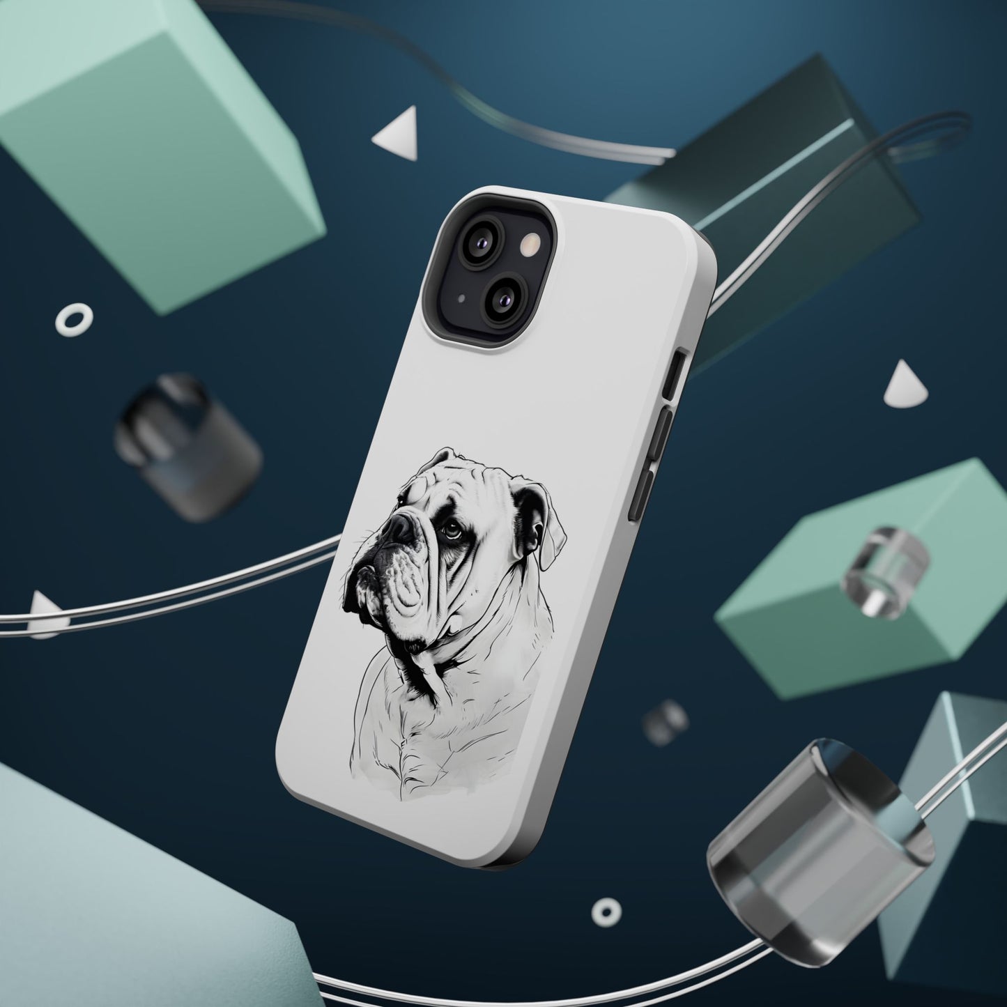 Bulldog Magnetic Tough Cases - Durable Phone Protection, Pet Lovers Gift, Animal Accessories, Unique Design, Personalized Tech