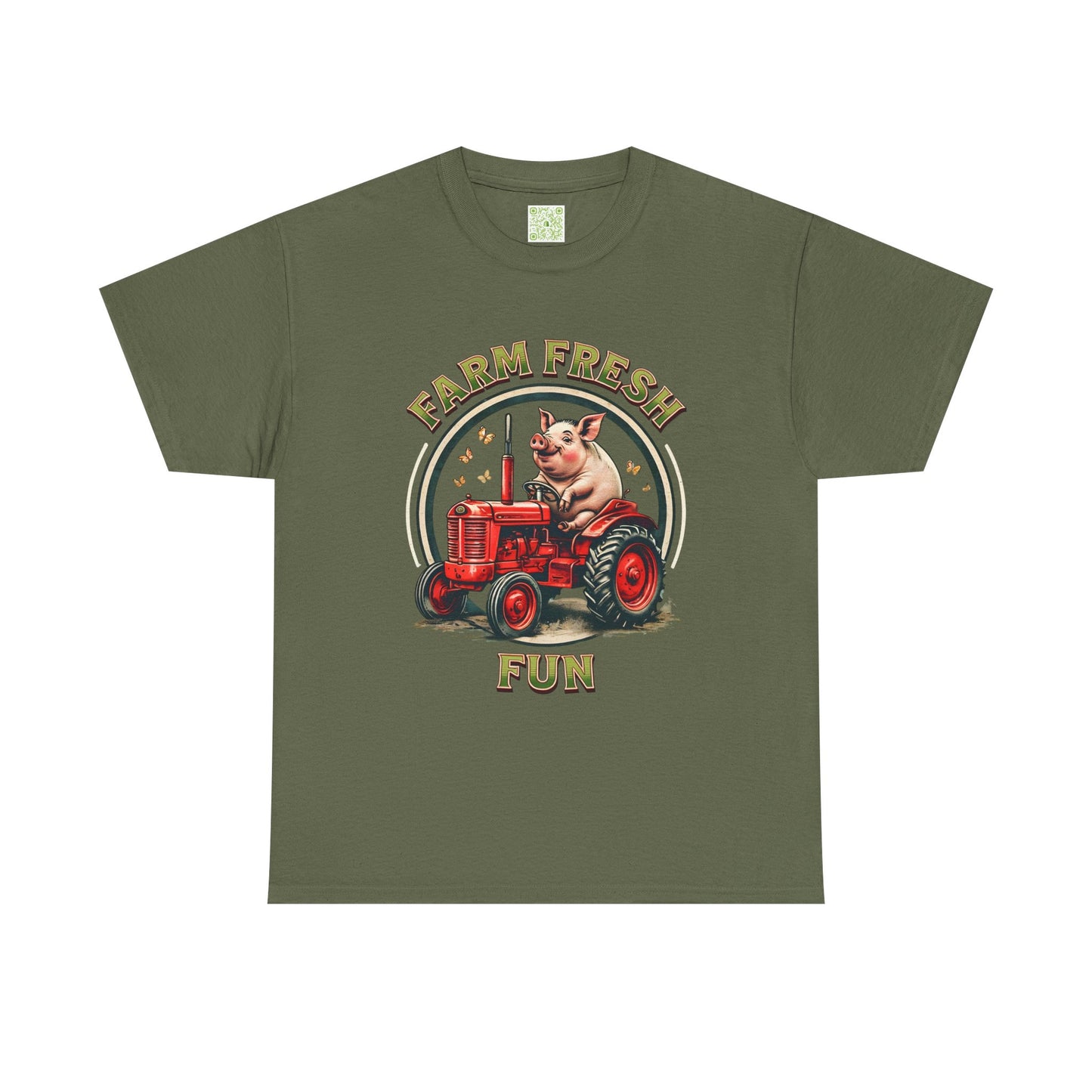 Potbelly Pig Farm Fresh Fun T-Shirt, Vintage Farmhouse Tee, Retro Pig Tractor Shirt, Animal Lover Gift, Country Life Apparel