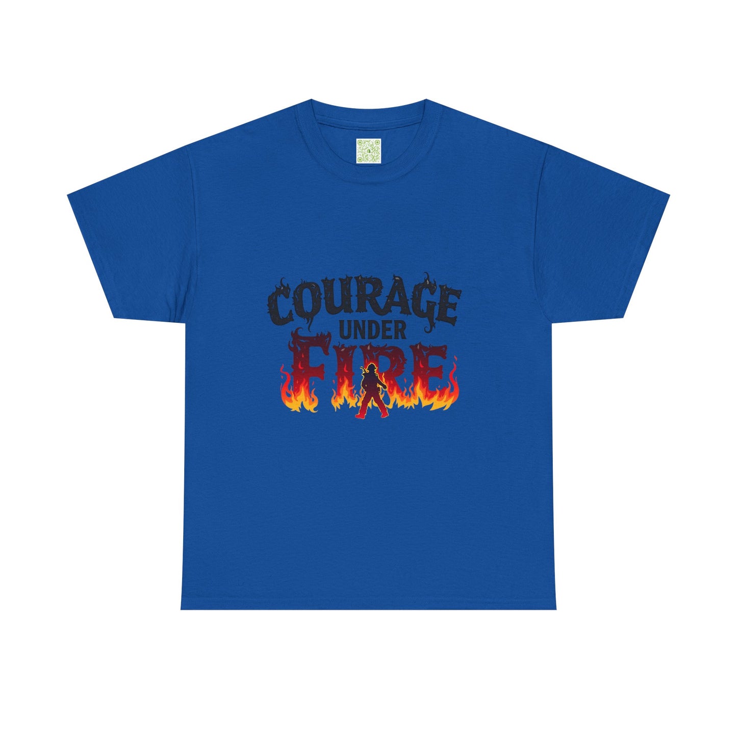 Firefighting Courage Under Fire Tee, Firefighter Graphic Tee, Fire Fighter Gift, Thin Red Line, Fire Fighters Gift, Firefighting Apparel