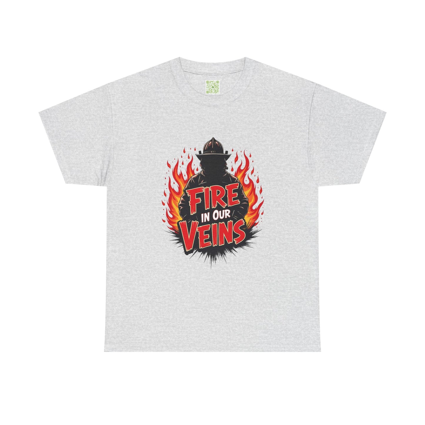 Firefighter Fire in Our Veins TShirt, Firefighter Gift, Firefighting Tee, Thin Red Line, Fireman T-Shirt, Fire Fighting