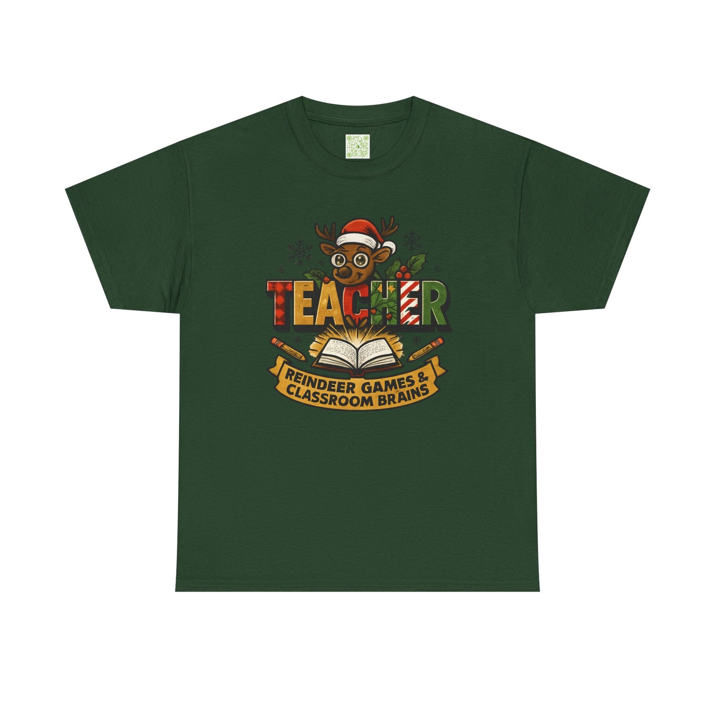 Christmas Teacher Reindeer Tee, Best Teacher Ever, Teacher Holiday Gift, First Year Teacher, Santas Favorite